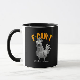 Funny F Caw F Chicken Classic Retro Style Mug