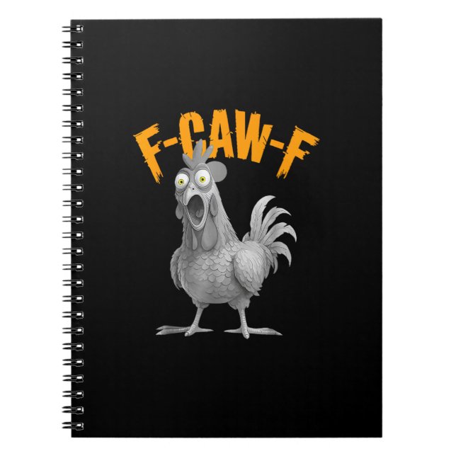 Funny F Caw F Chicken Classic Retro Style Notebook (Front)