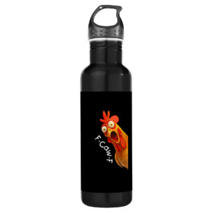 Funny F-Caw-F Chicken F-Caw-F Chicken Creative Cas 710 Ml Water Bottle
