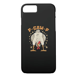 Funny F-Caw-F Chicken F-Caw-F Chicken Vintage Grap Case-Mate iPhone Case