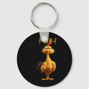 Funny F-caw-f Chicken, Fcawf Chicken  Keychain