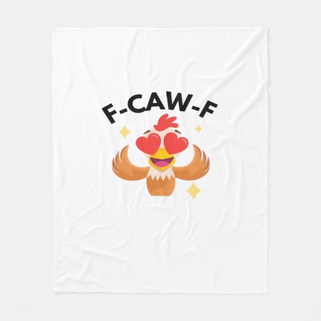 Funny F-Caw-F Classic Fleece Blanket (Front)