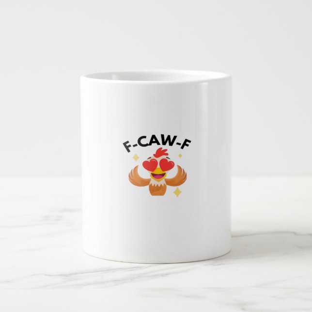 Funny F-Caw-F Classic Large Coffee Mug (Front)