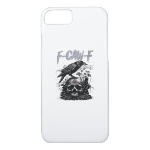 Funny F-Caw-F Crow Funny Halloween Retro Classic Case-Mate iPhone Case
