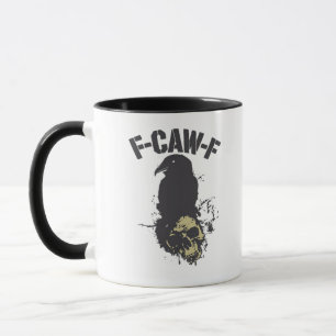 Funny F-Caw-F Crow Vintage Humour Essential Creati Mug