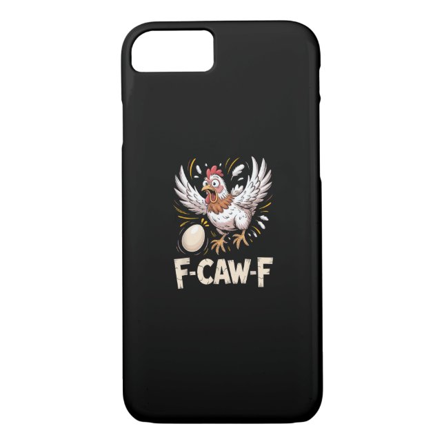 Funny F-Caw-F Hen Creative Casual Case-Mate iPhone Case (Back)