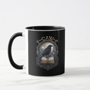Funny F-Caw-F Raven Bird Saying Graphic Retro Clas Mug