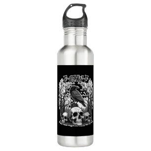 Funny F Caw F Raven Halloween 710 Ml Water Bottle