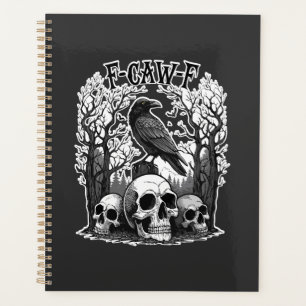 Funny F Caw F Raven Halloween Planner