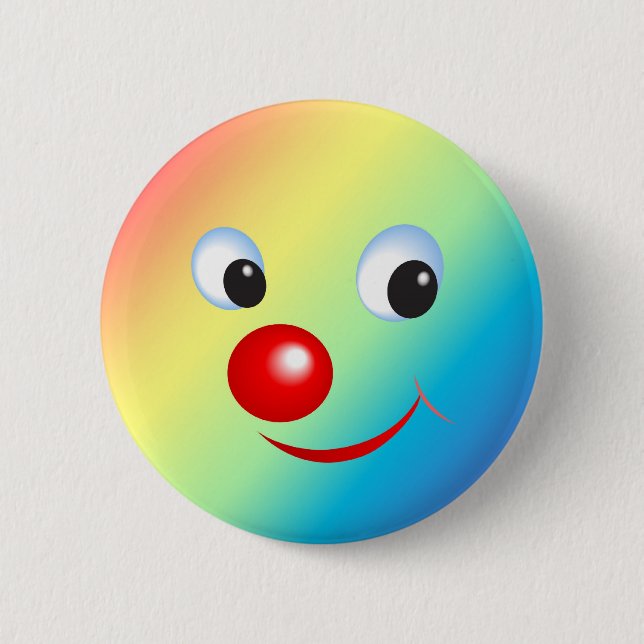 Funny Face 2 Inch Round Button (Front)