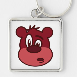 FUNNY FACE BEAR KEYCHAIN