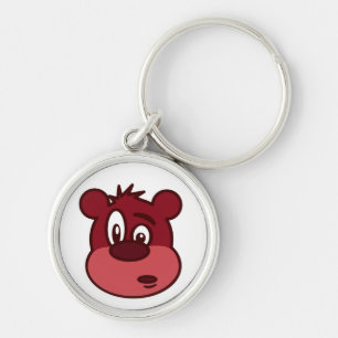 FUNNY FACE BEAR KEYCHAIN