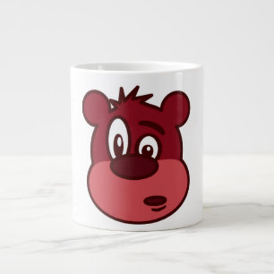 FUNNY FACE BEAR LARGE COFFEE MUG