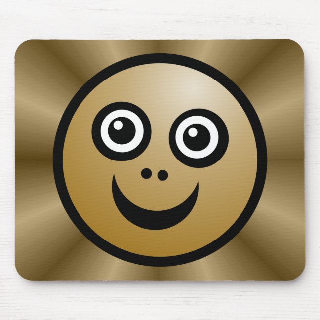 Funny Face (colour me) - Coffee- v2 Mouse Pad (Front)