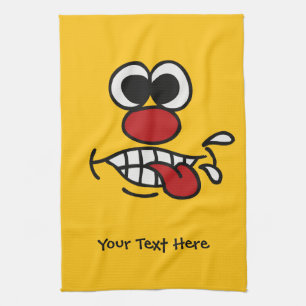 Funny Face custom hand towel