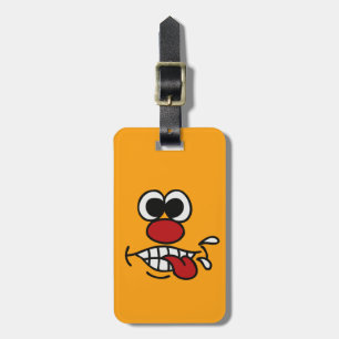 Funny Face custom luggage tag