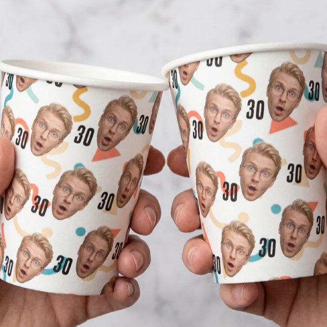 Funny Face Customized Photo Party Paper Cups (Creator Uploaded)