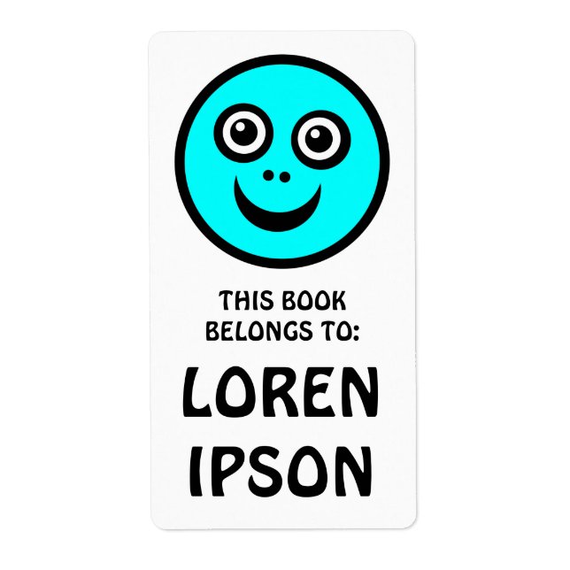 Funny Face - Cyan - Book Plate (Front)