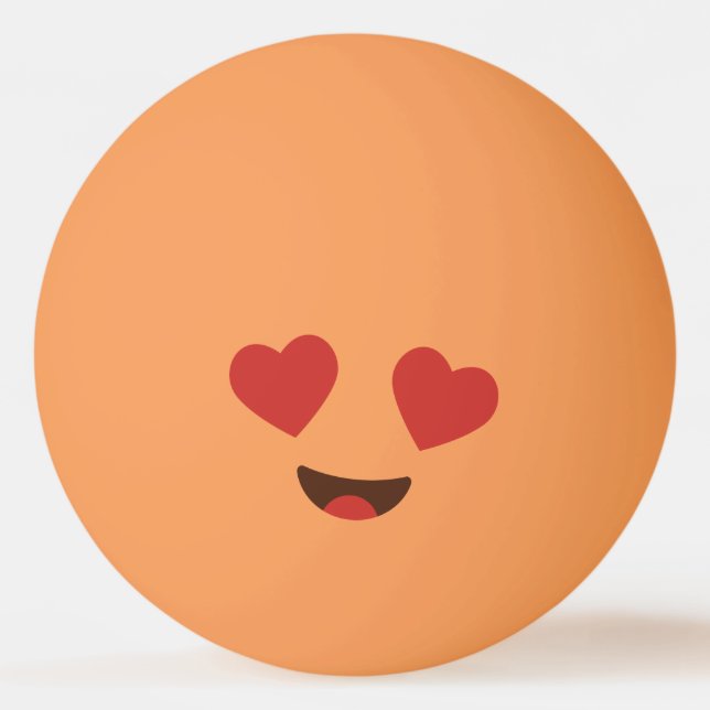 Funny Face. Emoji. Emoticon. Ping Pong Ball (Back)