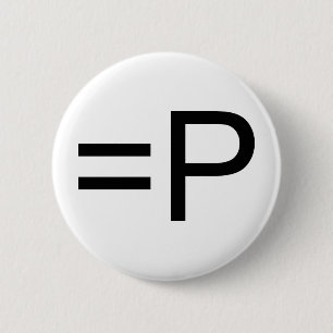 Funny Face Emoticon! 2 Inch Round Button
