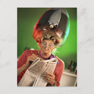 Funny Face Grandma Template Postcard