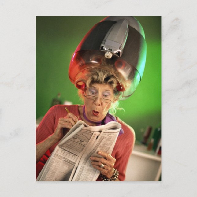 Funny Face Grandma Template Postcard (Front)
