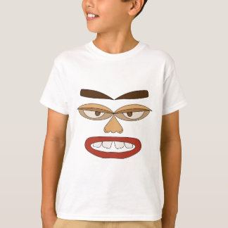 Funny Face Kids T-Shirt - Playful Abstract Face