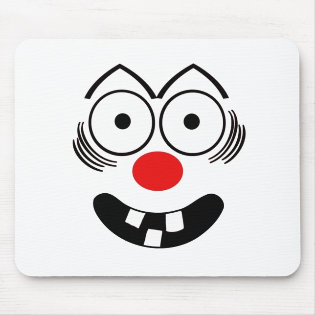 Funny Face Mouse Pad (Front)