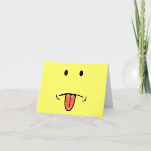Funny face notecards