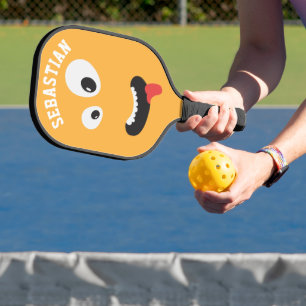 Funny Face Novelty Personalized Name Pickleball Paddle