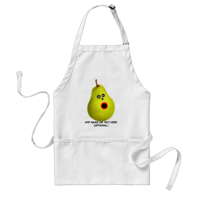 Funny Face Pear Standard Apron (Front)