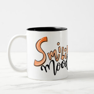 Funny Face Smiling Mood Fun Photo Coffee Office Two-Tone Coffee Mug