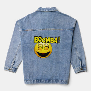 funny face toddler t-shirt denim jacket