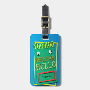 Funny Face Unusual Luggage Tag
