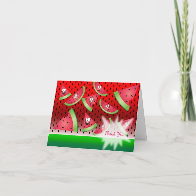 Funny Face Watermelon - Thank You (Front)