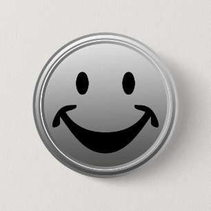 Funny face + your backg. & ideas 2 inch round button