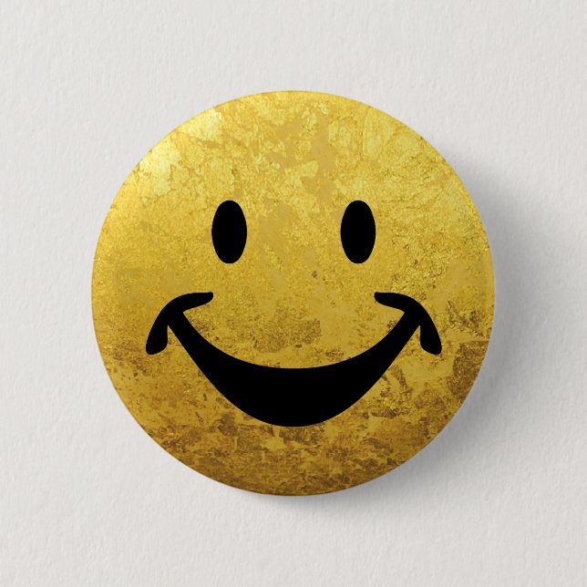 Funny face + your backg. & ideas 2 inch round button (Front)