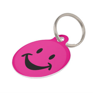 Funny face + your backg. & ideas pet tag