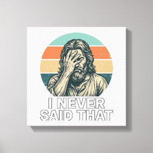 Funny Facepalm Vintage Engraving Quote Design_1 Canvas Print