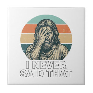 Funny Facepalm Vintage Engraving Quote Design_1 Tile