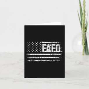 Funny Fafo Trump American Flag Fafo Us Flag Vintag Card