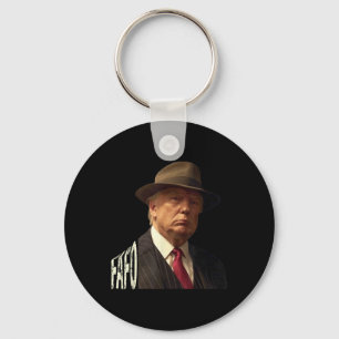 Funny Fafo Trump Photo _1  Keychain