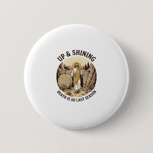 Funny Faith Resurrection Cave Vintage Engraving Sh 2 Inch Round Button