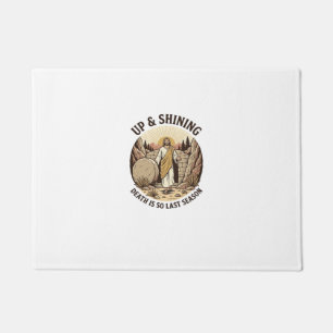 Funny Faith Resurrection Cave Vintage Engraving Sh Doormat