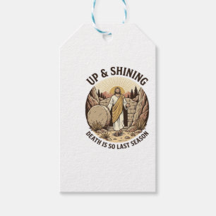 Funny Faith Resurrection Cave Vintage Engraving Sh Gift Tags