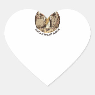 Funny Faith Resurrection Cave Vintage Engraving Sh Heart Sticker