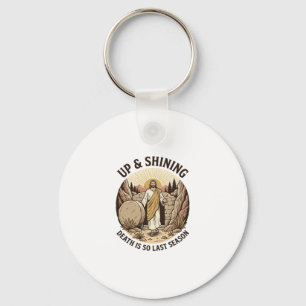Funny Faith Resurrection Cave Vintage Engraving Sh Keychain