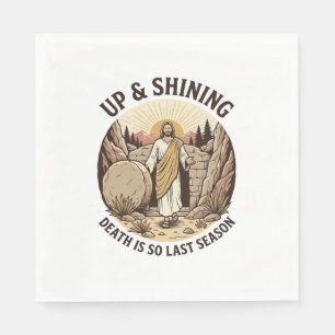 Funny Faith Resurrection Cave Vintage Engraving Sh Napkin