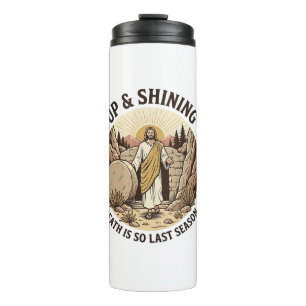 Funny Faith Resurrection Cave Vintage Engraving Sh Thermal Tumbler