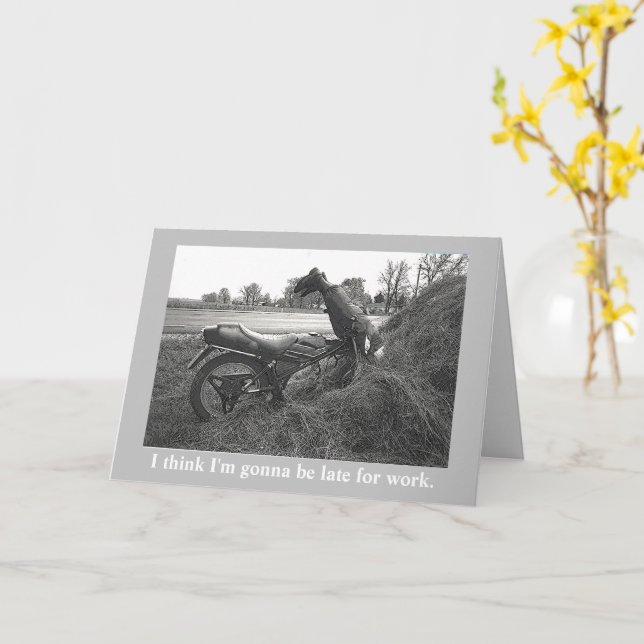 FUNNY/FAKE accident/customizable text Card (Yellow Flower)
